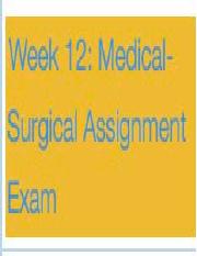 Medical Surgical  Assignment Exam on case studies.pdf