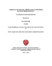 INFLUENCE OF SOCIAL MEDIA MARKETING ON CONSUMER BEHAVIOUR (report).docx