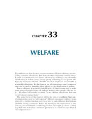 Varian Intermediate Microeconomics Chapter 33 on Welfare
