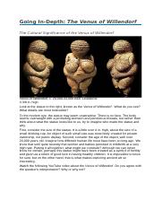 Going In-Depth- The Venus of Willendorf.docx