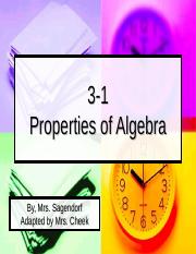 3-1_Properties_of_Algebra.ppt