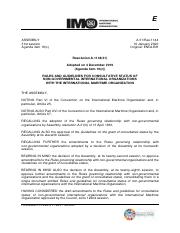 A1144(31) Rules and guidelines for consultative status of Non-Governmental International Organizatio