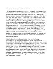 HR Essay Liberating Climate.docx