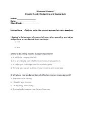 Personal Finance Chapter 1 and 2 Quiz.pdf