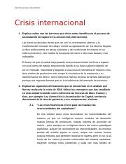 Crisis internacional