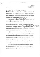 ap english 3 language and composition letter to author eli wiesel