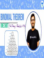 Binomial Theorem bounceback one shot.pdf
