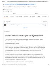 GitHub - kumarpandule2000_Online-Library-Management-System-PHP_ This is a simple Online-Library-Mana