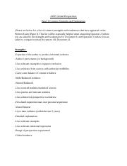 Paper I Common Strengths & Weaknesses.docx