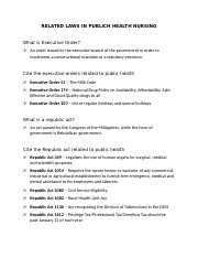 RELATED LAWS IN PUBLIC HEALTH NURSING.docx
