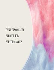 CAN PERSONALITY PREDICT JOB PERFORMANCE.pptx