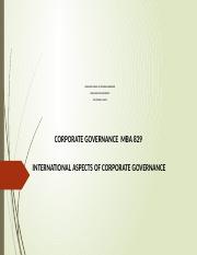 CORPORATE GOVERNANCE PP 14 INTERNATIONAL ASPECTS OF CORPORATE GOVERNANCE.pptx