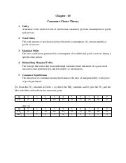 Chapter-10 Consumer Choice Theory - Questions and answers.pdf