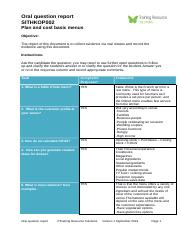 Plan and cost basic menus SITHKOP002 - Oral question report Aukkasak.docx