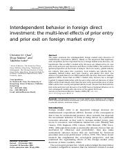 Bai 9-2006-Interdependent behavior in foreign direct investment.pdf