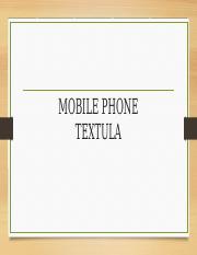 mobile phone textula pptx..pptx