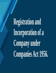 Registration and Incorporation of a Company under Companies.pptx