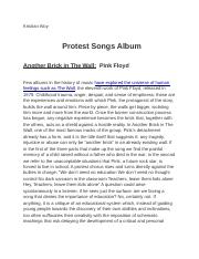 Protest Songs Album.docx