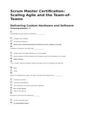 Scrum Master Certification Scaling Agile and the Team of Teams.docx