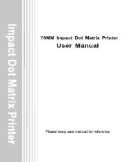 XP-76mm Impact dot matrix Printer User Manual.pdf
