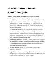 Marriott International SWOT Analysis.docx