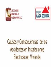 Causas y Consecuencias de los Accidentes en Instalaciones Eléctricas en Vivienda, (ICA-Procobre, May