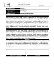 Form - Case analysis Essay The Children of Sitio Mabolon.doc