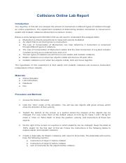 Collisions Online Lab Report.pdf