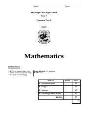 Year 7 Maths Common Test 1 - May 2015.pdf