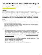 Copy of Chemistry Honors Researcher Book Report Assignment 2022-2023.pdf