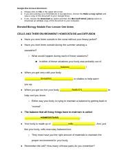 Blended Biology Module Four Lesson One Notes.docx
