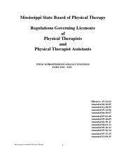 MS State Board Of PT Regulations Governing Licensure of PT and PTA.pdf