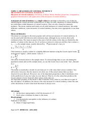 BHND 312 BIOSTATISTICS - measures of central tendency and measures of variability.docx