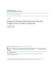 Program Evaluation of the Practicum I Summer Program From a Stude.pdf