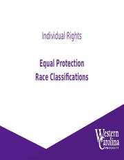 outlineEqual Protection - Race Classifications.pptx