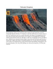 Volcanic Eruption. Discussion post.docx
