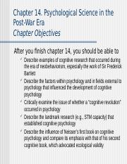 ch  14 - Psychology Post War.ppt
