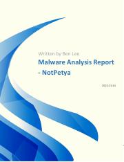 Malware Analysis Report - NotPetya.pdf