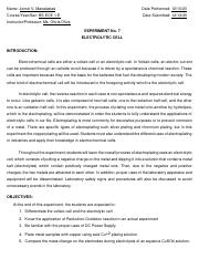EXPERIMENT NO. 7- ELECTROLYTIC CELL.pdf