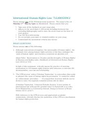 International Human Rights Law (May) 7LLAW020W.docx