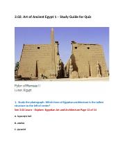 3.02_Art of Ancient Egypt 1 – Study Guide for Quiz.docx