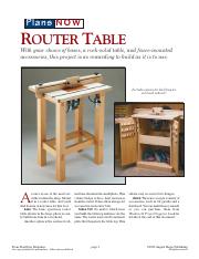 Woodworking Plans - Router Table.pdf