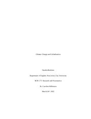 Climate Change and Globalization Synthesis Paper.docx