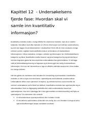 Kapittel 12 - Undersøkelsens fjerde fase - Hvordan skal vi samle inn kvantitativ informasjon?.docx