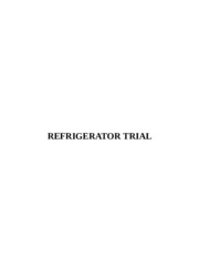 refrigerator trial
