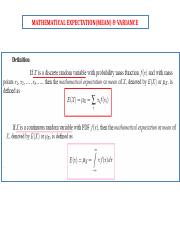 07. Expectation-Mean and Variance.pptx