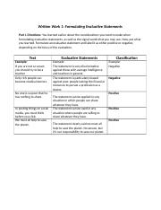 Written Work-Formulating-Evaluative Statement.docx