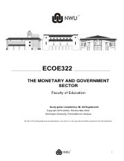 1. ECOE322. Study guide. 2020..pdf