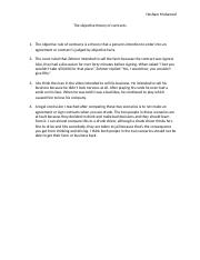 The objective theory of contracts (1).docx