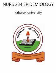 NURS 234 EPIDEMIOLOGY - kabarak university.pdf
